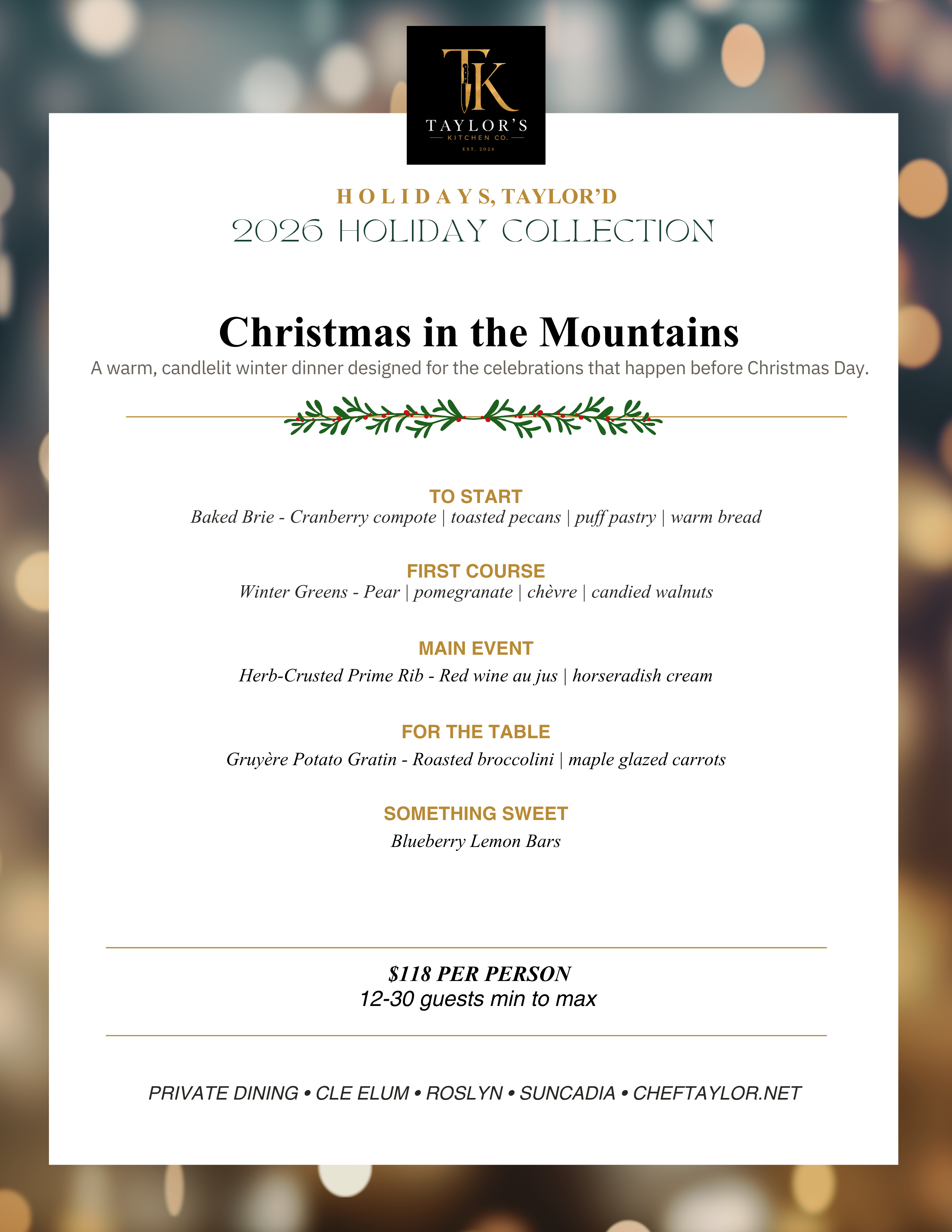 Christmas in the Mountains