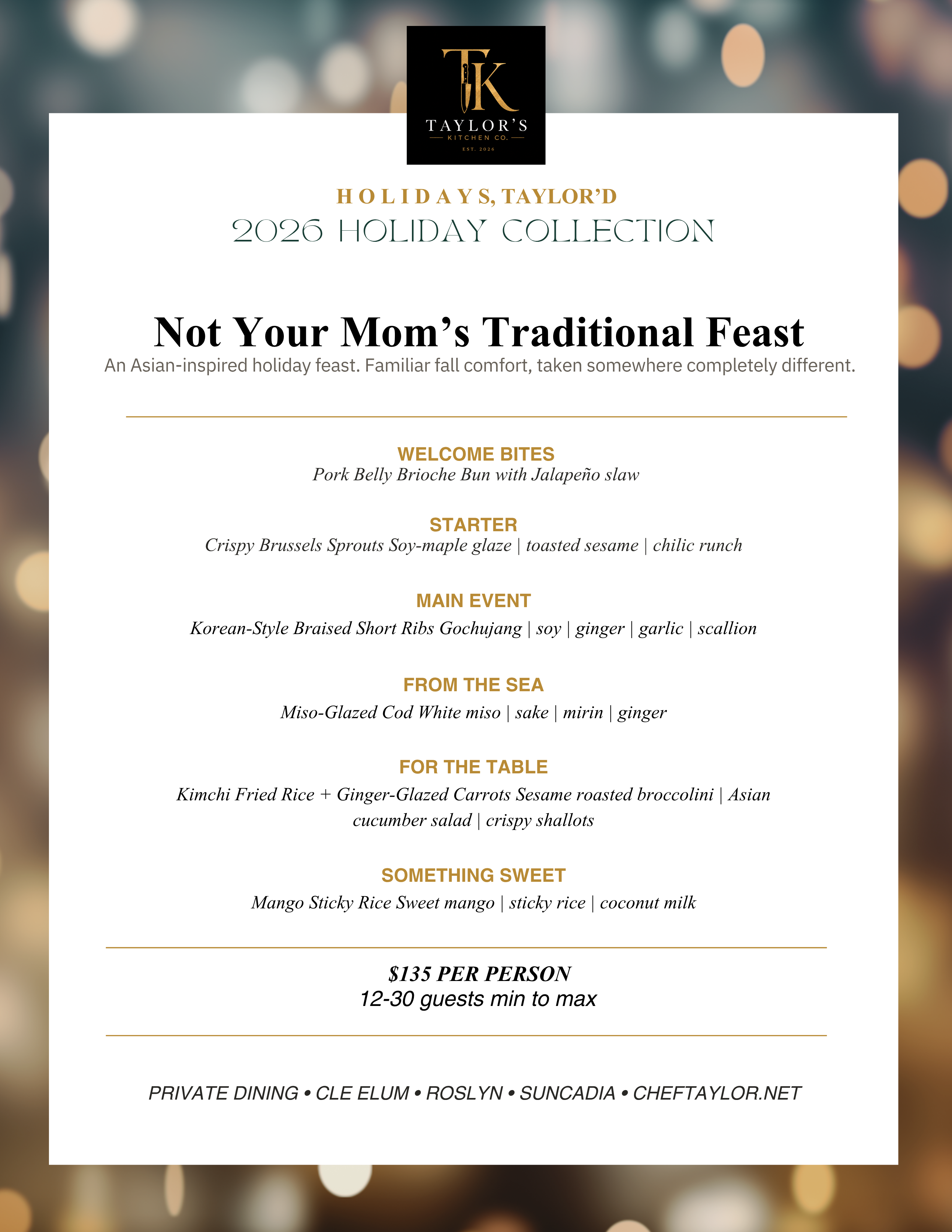 Not Your Mom’s Traditional Feast