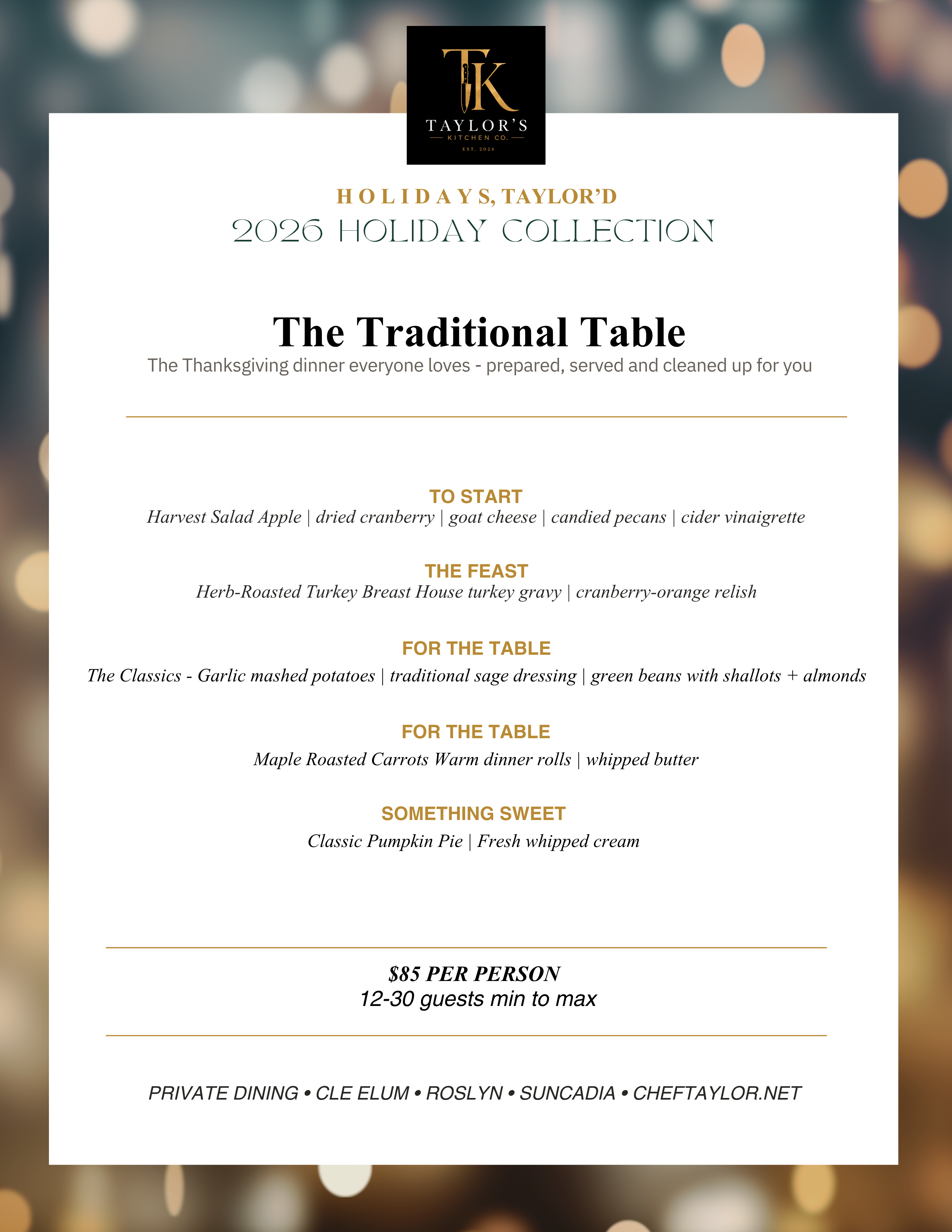 The Traditional Table
